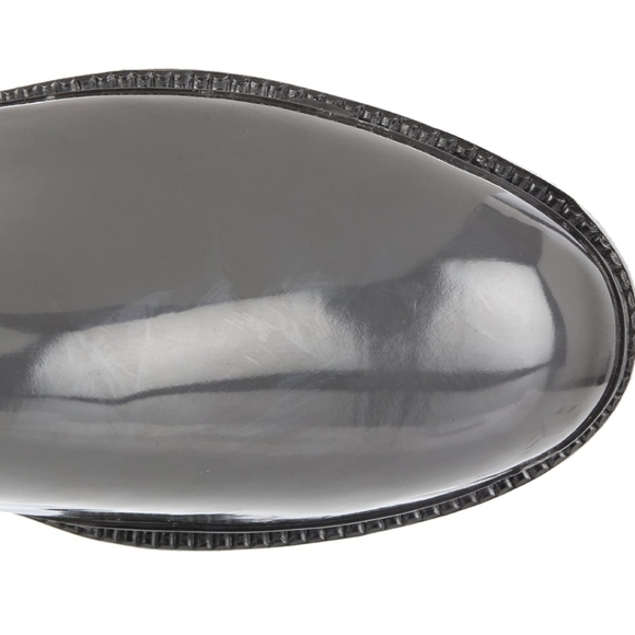 NEW DAV GRAY KNEE HIGH RUBBER RAIN BOOTS SIZE 11 - Picture 9 of 16